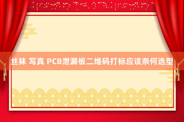 丝袜 写真 PCB泄漏板二维码打标应该奈何选型